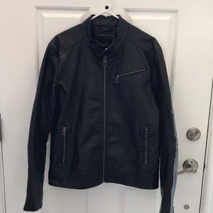 ZARA Black Faux Leather Jacket